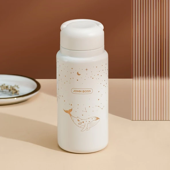 600mL Paslanmaz Çelik Termal Bardak - Çay Süzgeçli - 6
