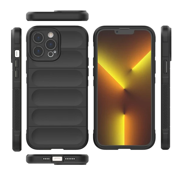 iPhone 14 Pro Max Silikon Kılıf - Kırık Beyaz - Darbeye Dayanıklı - 10