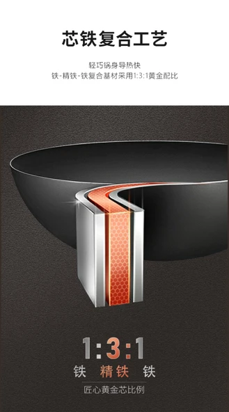 20cm Siyah Dökme Demir Wok Tava - 9