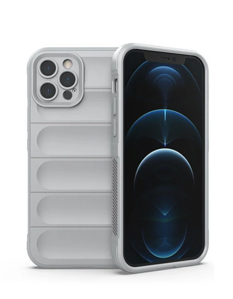 iPhone 14 Pro Max Silikon Kılıf - Kırık Beyaz - Darbeye Dayanıklı - 1
