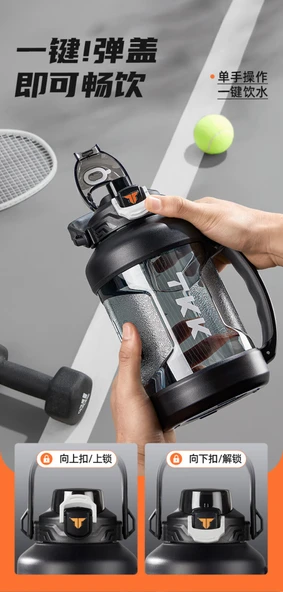 2L Tritan Spor Su Şişesi - Alpin Yeşili - 6