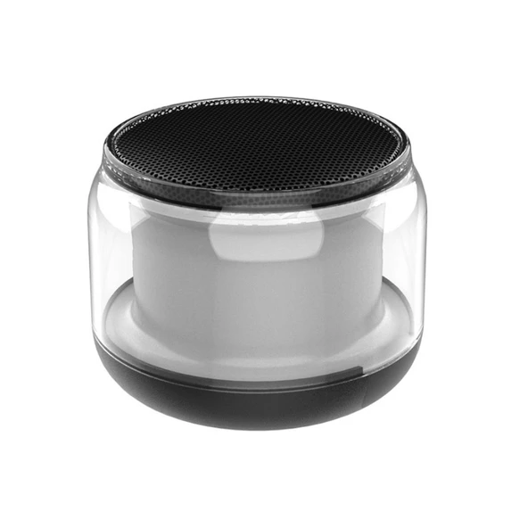 Bluetooth Hoparlör - S17 - HIFI Bas - Taşınabilir - Renkli Işıklı - TF Kart - Siyah