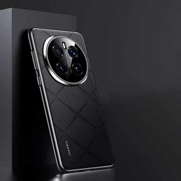 Honor Magic 7 Pro Deri Dokulu Kılıf - Siyah