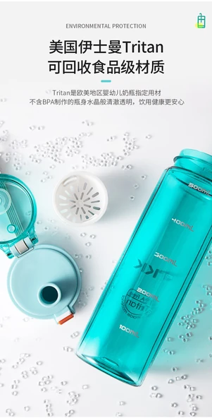 Tritan 500ML Siyah Su Şişesi - Yüksek Isıya Dayanıklı - 4