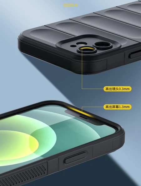 iPhone 14 Pro Max Silikon Kılıf - Kırık Beyaz - Darbeye Dayanıklı - 6