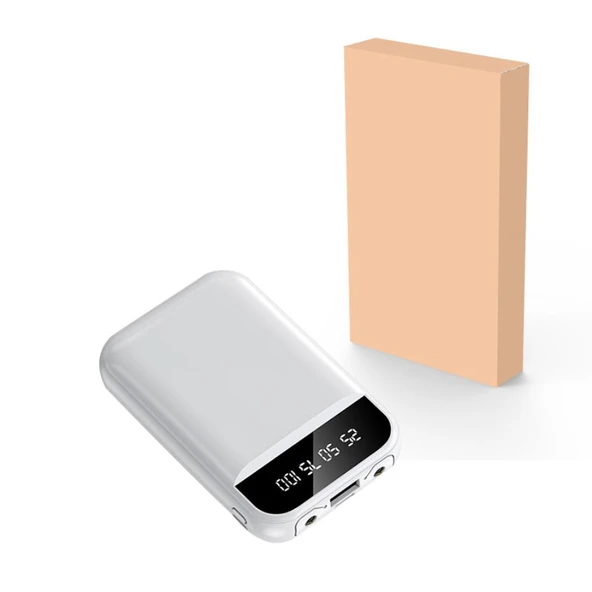 5000mAh Polimer Pilli Powerbank - Çift Girişli - LED Ekranlı - 2