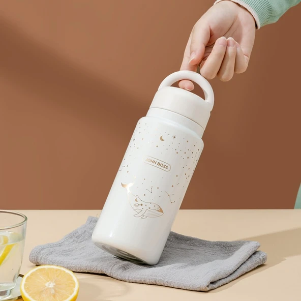 600mL Paslanmaz Çelik Termal Bardak - Çay Süzgeçli - 5