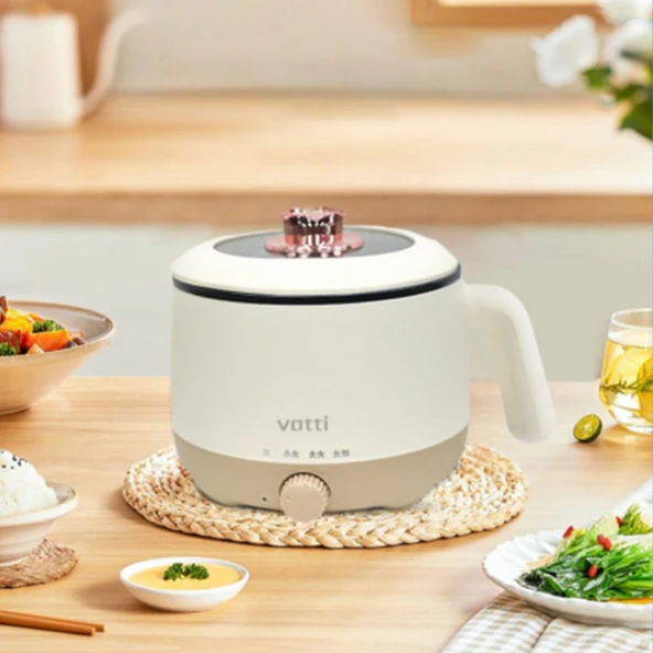 Mini Elektrikli Tencere - 1.5L - 350W - Bej