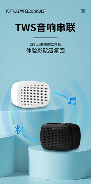 Bluetooth Hoparlör - Taşınabilir - Siyah - 11