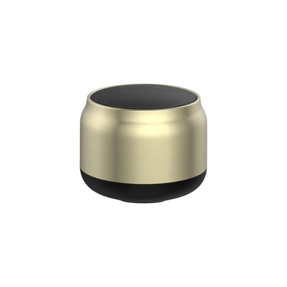 Mini Masaüstü Bluetooth Hoparlör - Altın