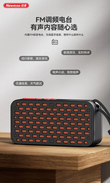 Masaüstü Stereo Bluetooth Hoparlör - Beyaz - 11