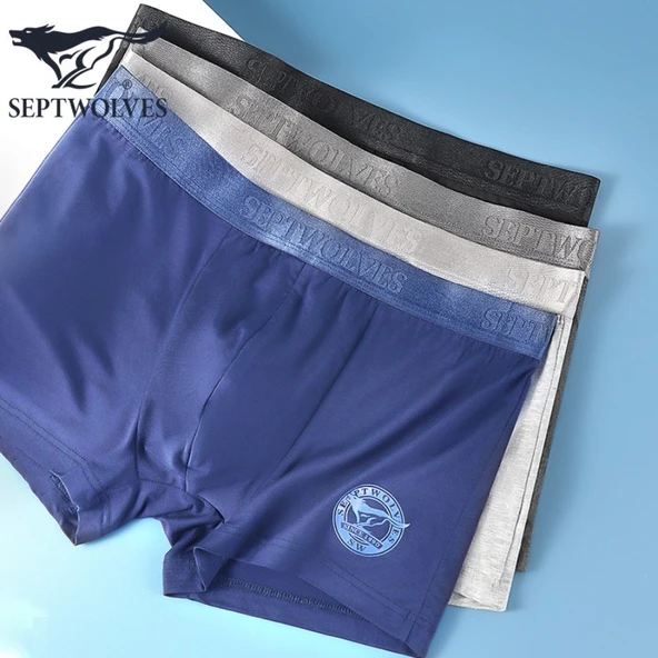 Erkek Antibakteriyel Boxer - Karışık Renkler 4'lü Paket - XL
