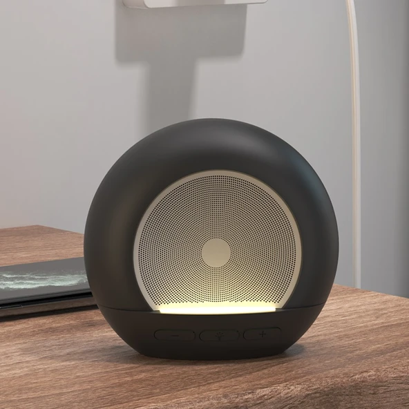 Akıllı Bluetooth Hoparlör ve Alarm - Beyaz - 5
