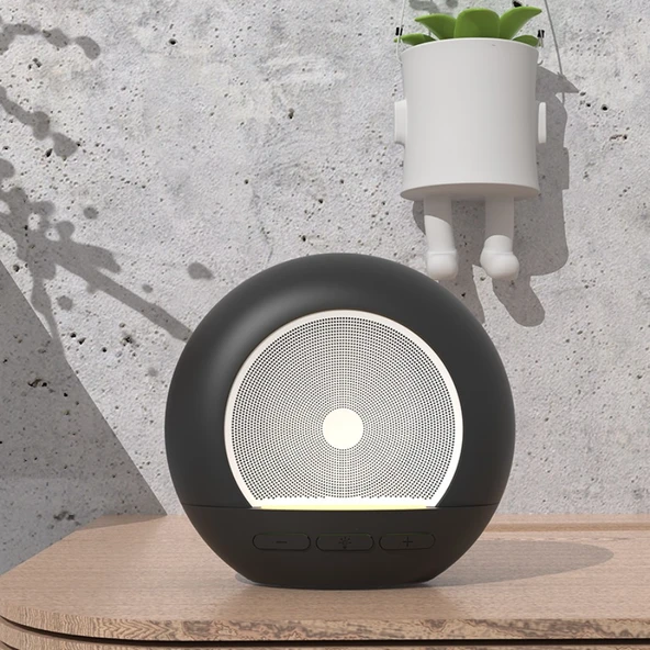 Akıllı Bluetooth Hoparlör ve Alarm - Siyah - 7