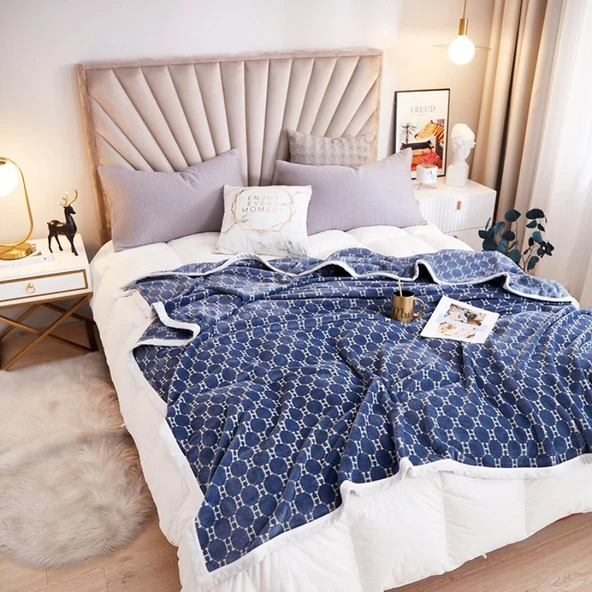 Flanel Battaniye - 150x200cm - Baskılı Desenli - Yumuşak ve Sıcak - 5