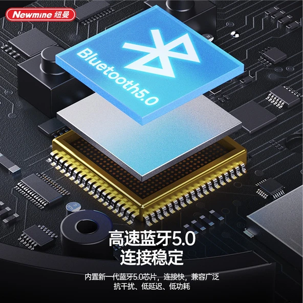 Mini Masaüstü Bluetooth Hoparlör - Mavi - 8