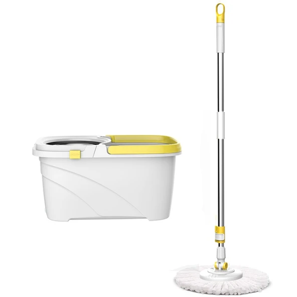Döner Başlıklı Mop Seti - 1240mm - 468x265x265mm Kova