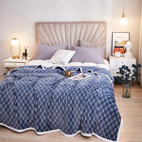 Flanel Battaniye - 150x200cm - Baskılı Desenli - Yumuşak ve Sıcak - 2