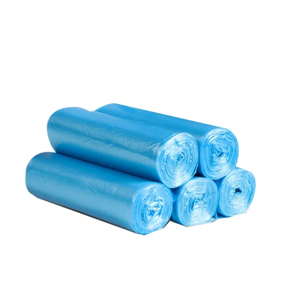 Düz Taban Çöp Torbası - 80 Adet (450mm x 500mm) - 16 Torba/Rulo, 5 Rulo