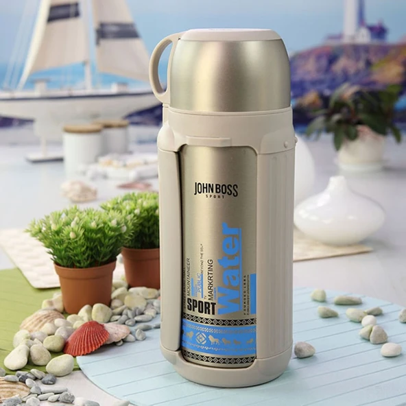 1.5L Paslanmaz Çelik Termos - Seyahat Tipi - Vakum Yalıtımlı - 3