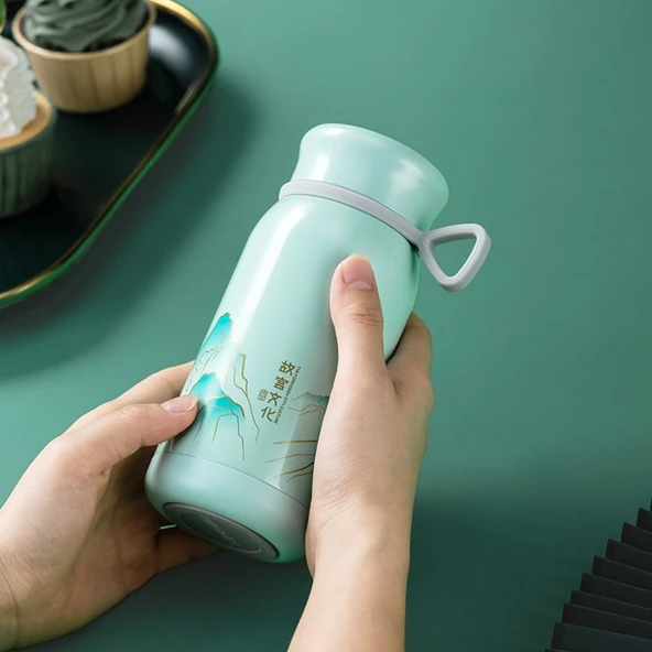 Akıllı Termos Bardak - Qianli Jiangshan Tasarımı - 320ml - 5