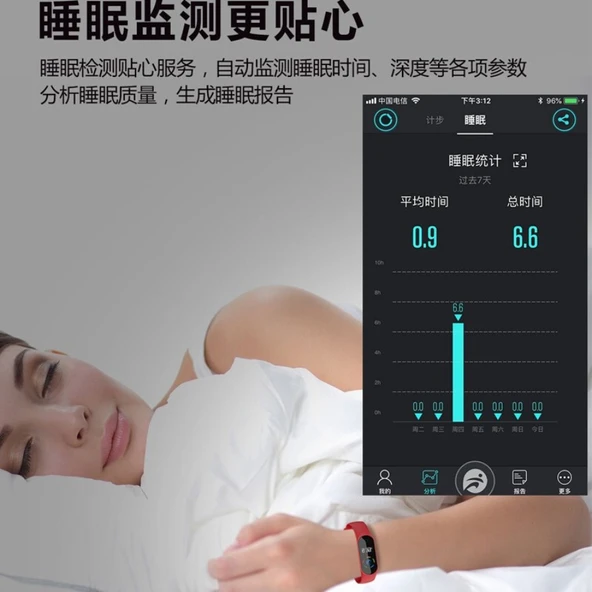 Bluetooth Akıllı Bileklik - Siyah - 4