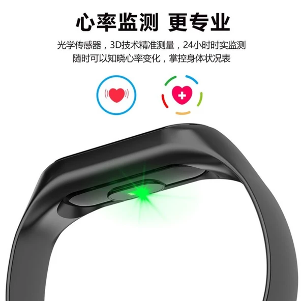 Bluetooth Akıllı Bileklik - Siyah - 6