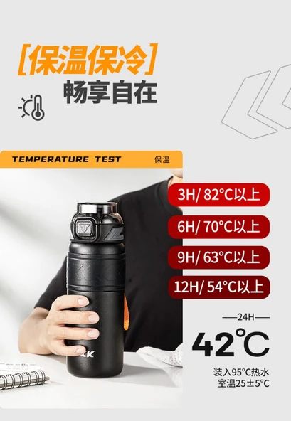 316 Paslanmaz Çelik Termos - Çam Yeşili - 500ML - 6