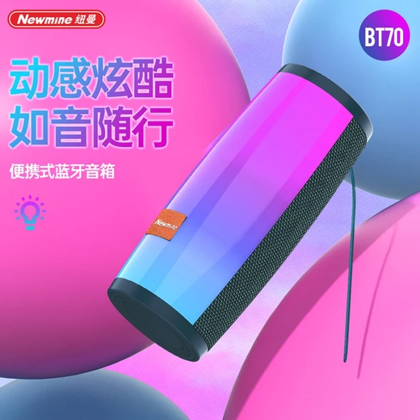 Masaüstü Bluetooth Hoparlör - Siyah - Renkli - 4
