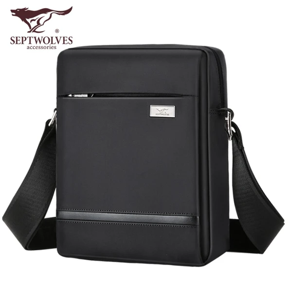 Siyah Oxford Kumaş Omuz Çantası - 220x85x270mm