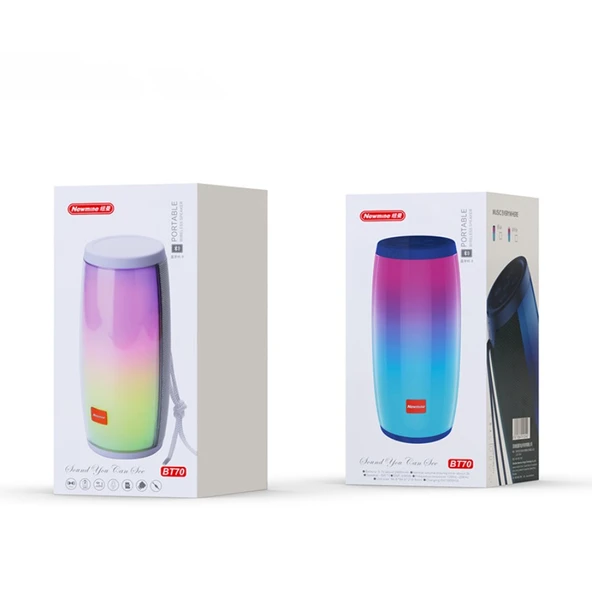 Masaüstü Bluetooth Hoparlör - Siyah - Renkli - 3