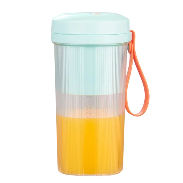Kablosuz Taşınabilir Elektrikli Katı Meyve Sıkacağı - 300ml - Mavi