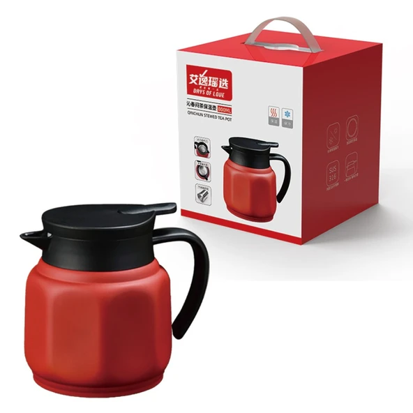 Çay Termosu - 800ML - Çay ve Su Ayırma Özellikli - Sıcaklık Göstergeli - 2