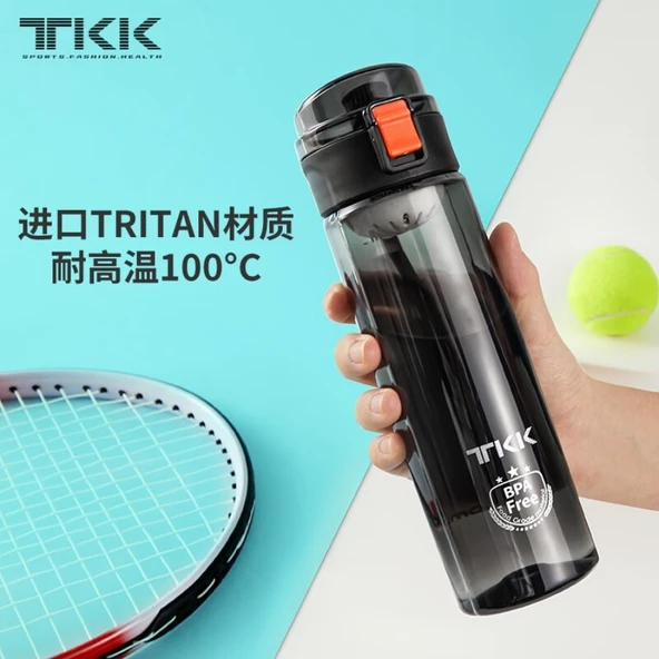 Tritan 400ML Spor Su Şişesi - Elmas Siyah