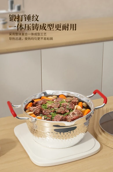 Yukihira Tencere - 20cm - 1.8L - 304 Paslanmaz Çelik - 6