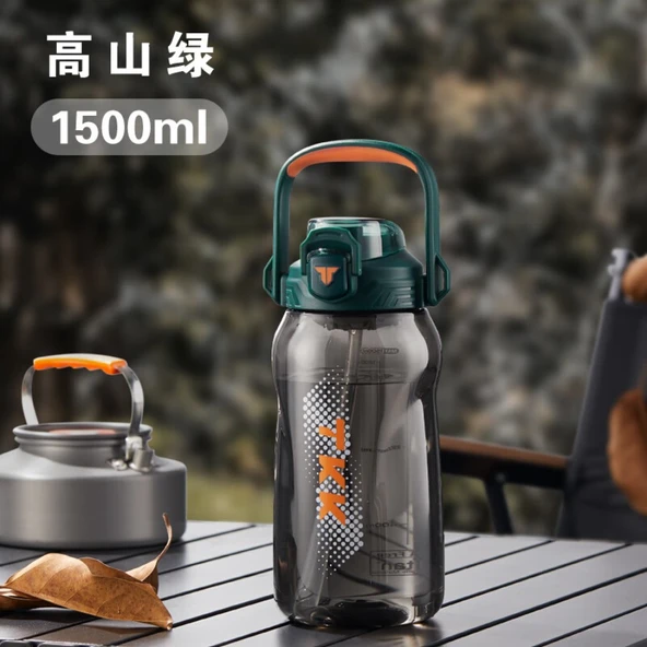 1500ML Tritan Su Şişesi - Alp Yeşili