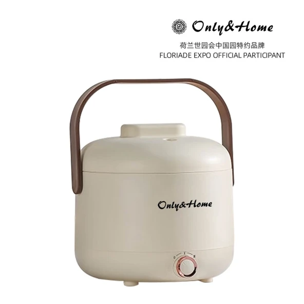Mini Çok Fonksiyonlu Elektrikli Pilav Pişirici - 1.7L - 600W - Beyaz - 190x180mm - 9