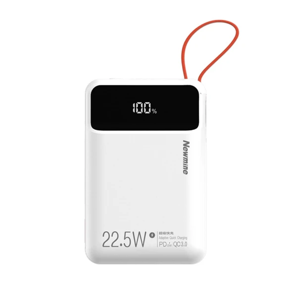 20000mAh Mini Taşınabilir Şarj Aleti - Beyaz