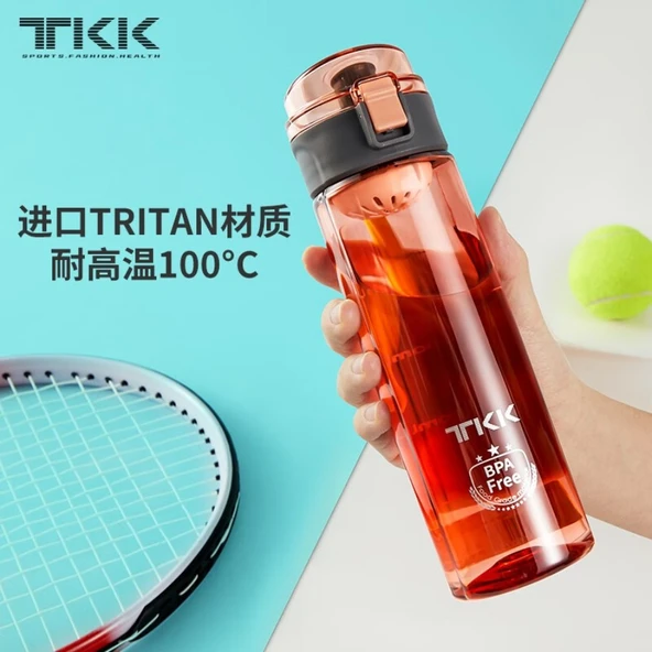 Tritan 400ML Spor Su Şişesi - Mercan Pembe
