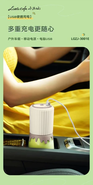 Şarj Edilebilir Taşınabilir Blender - 300ml - 1300mAh - 4