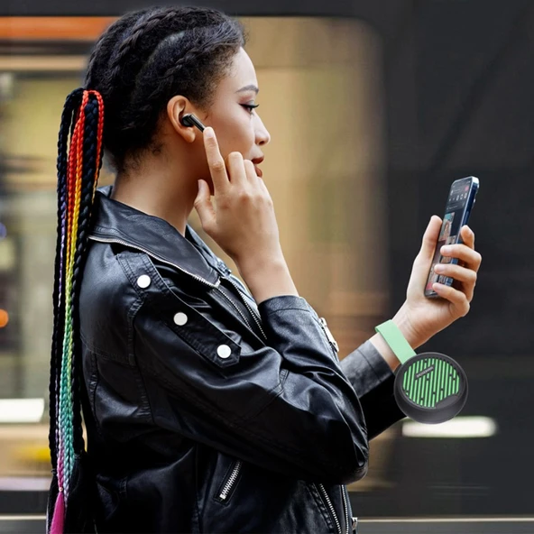 Kablosuz Bluetooth Hoparlör - Beyaz Kırmızı - 9