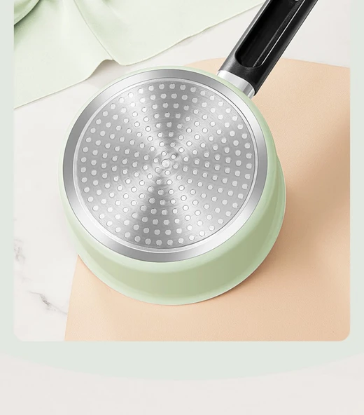 16cm Yapışmaz Sütlük - Lotus Yaprağı Kaplama - 11