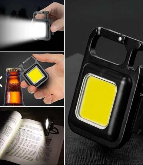 Anahtarlıklı, Açacaklı,güçlü Mıknatıslı 3 Farklı Led Modlu Mini Boy Asılabilen Led Kamp - 3