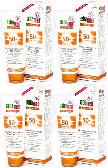 Sebamed Sun Care Çok Yönlü Koruyucu Güneş Kremi 75ML SPF 50+ Faktör (4 Lü Set)
