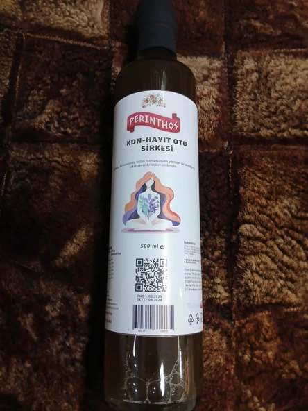 Neşe Natural Perinthos Kadın-Hayıt Otu Sirkesi 500 ml Cam Şise