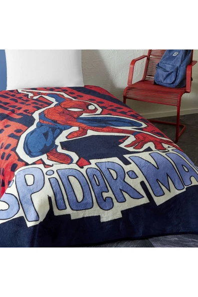 Lisanslı Spiderman Block Tek Kişilik Battaniye - 2