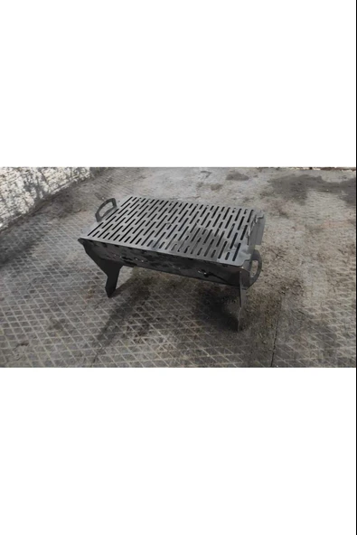 ASVERA 25x40 Portatif Katlanabilir Çelik Mangal | Pratik ve Dayanıklı Taşınabilir Mangal Keyfi - Resim 3