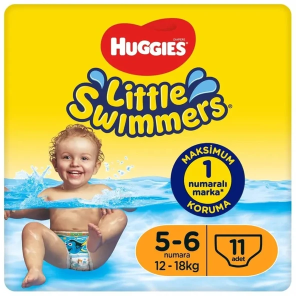 Huggıes Little Swımmers Mayo Bebek Bezi Beden:5-6 (12-18KG) 99 Adet (9PK*11) - 3