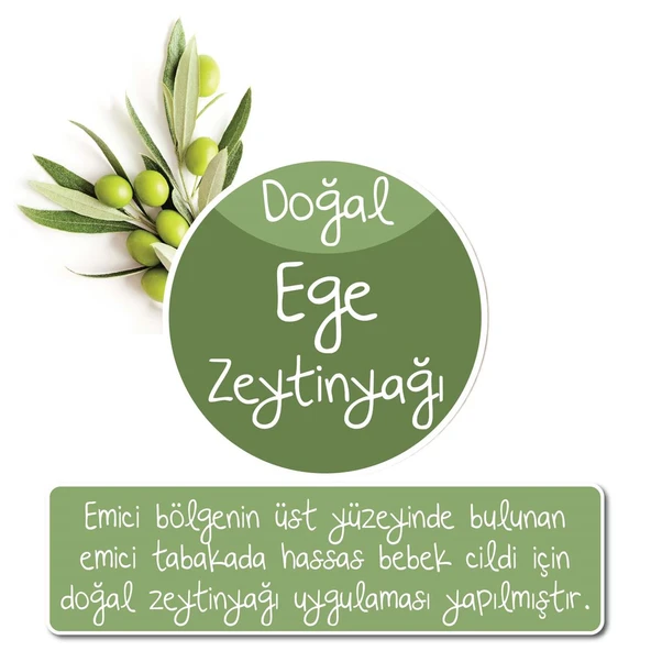 Baby Turco Bebek Bezi Doğadan Beden:2 (3-6Kg) Mini 210 Adet Jumbo Mega Pk - 4