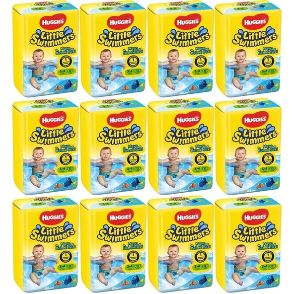 Huggıes Little Swımmers Mayo Bebek Bezi Beden:3-4 (7-15KG) 144 Adet (12PK*12) ürün görseli